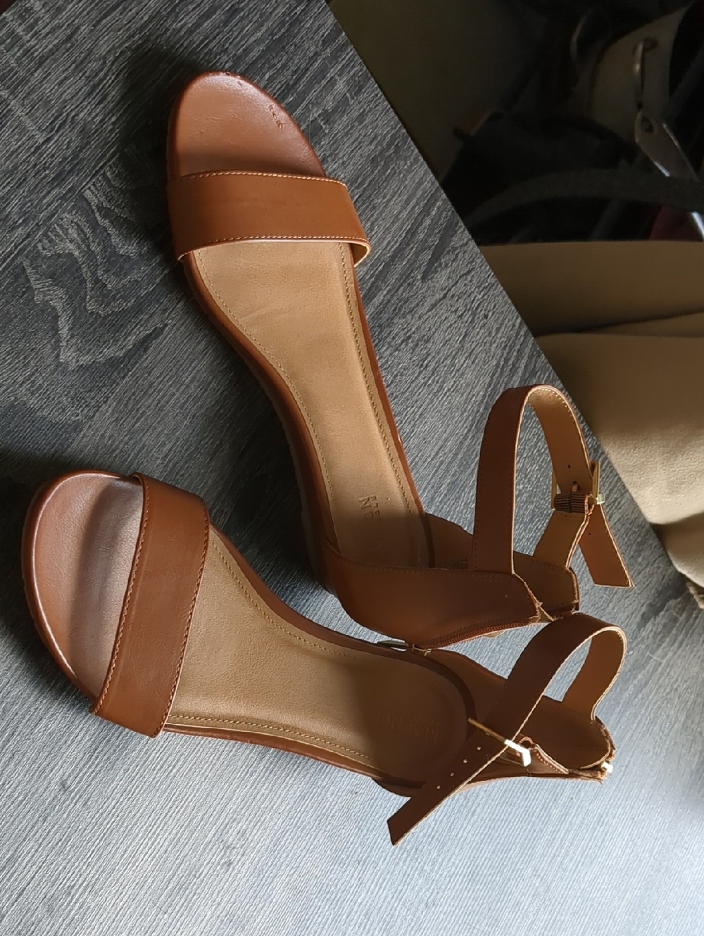 Classic Tan Women's Ankle-Strap Sandals
